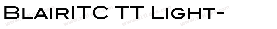 BlairITC TT Light字体转换